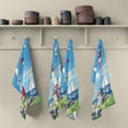 thumbnail image 5 of Wobogo Coastal Lighthouse Kitchen Towel 1 Piece Large Cotton Dishcloth Premium Absorbency Set with Hanging Loop, 5 of 7