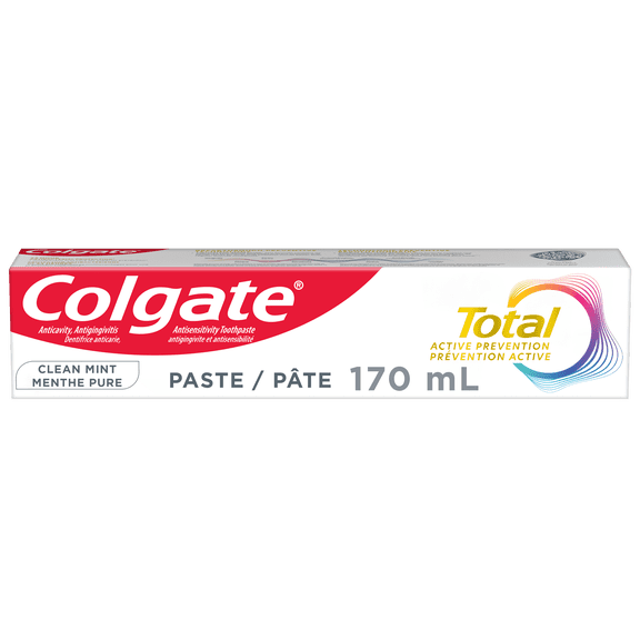 Colgate Total Active Prevention Clean Mint Toothpaste, 170 ml