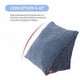 thumbnail image 2 of Almohada de cuña para soporte de espalda y cuello, almohadas de lectura para posicionamiento en el sofá cama, funda de almohada extraíble con diseño de cremallera, respaldo triangular con relleno de, 2 of 5