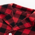 thumbnail image 6 of SILVERCELL Toddler Kids Plaid Pajamas Outfit,Long Sleeve Button Down Top and Pants Two Piece Set for Boys and Girls 18 Months-6 Years, 6 of 9