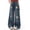Dark Blue, variant on Auroural Toddler Girl Pants 4T Pants Toddler Girl Clothes 4T Pants Children's Print Knot Denim Straight Leg Pants For Girls Fashionable Wide Leg Jeans For Kids Spring Kids' Pants Dark Blue 4-5Years