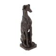 thumbnail image 6 of 12" x 31" Brown Polystone Dog Sculpture, by DecMode, 6 of 18