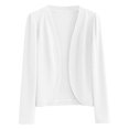 thumbnail image 4 of ZHOGXU Versatile Short White Cardigan For Women Summer Outfit Lightweight Knit Top Fashion Clothes, 4 of 4