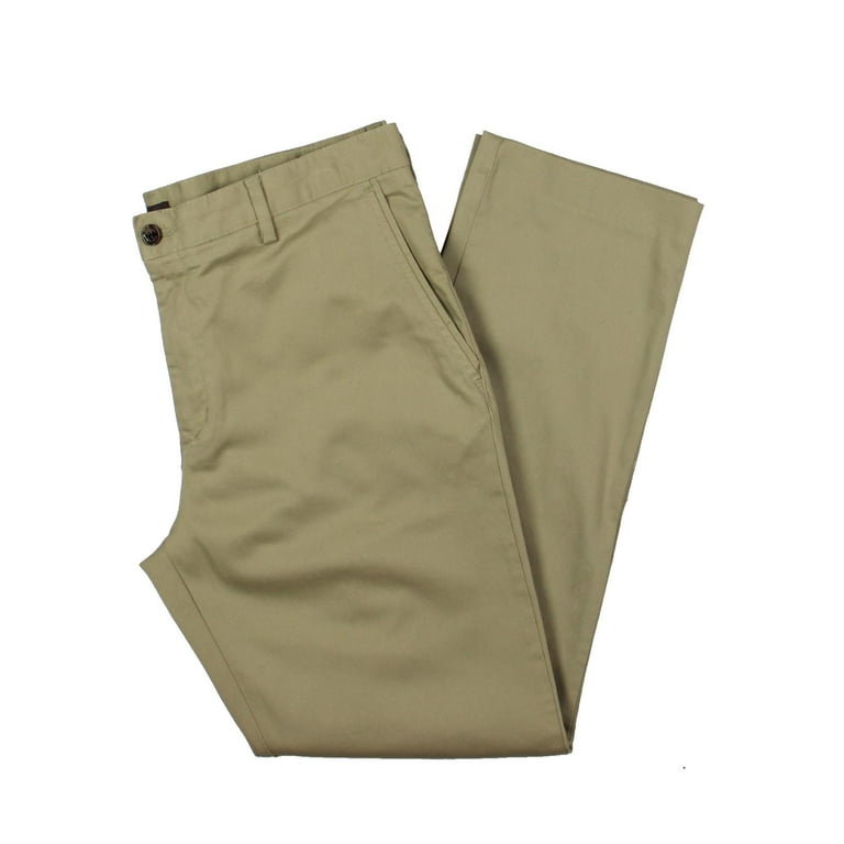 TASSO ELBA Mens Beige Classic Fit Cotton Pants W32/ L32 - Walmart.com