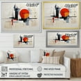 thumbnail image 4 of Designart "Reduced Red Suprematism VI" Abstract Suprematism Floater Framed Wall Art Living Room, 4 of 7