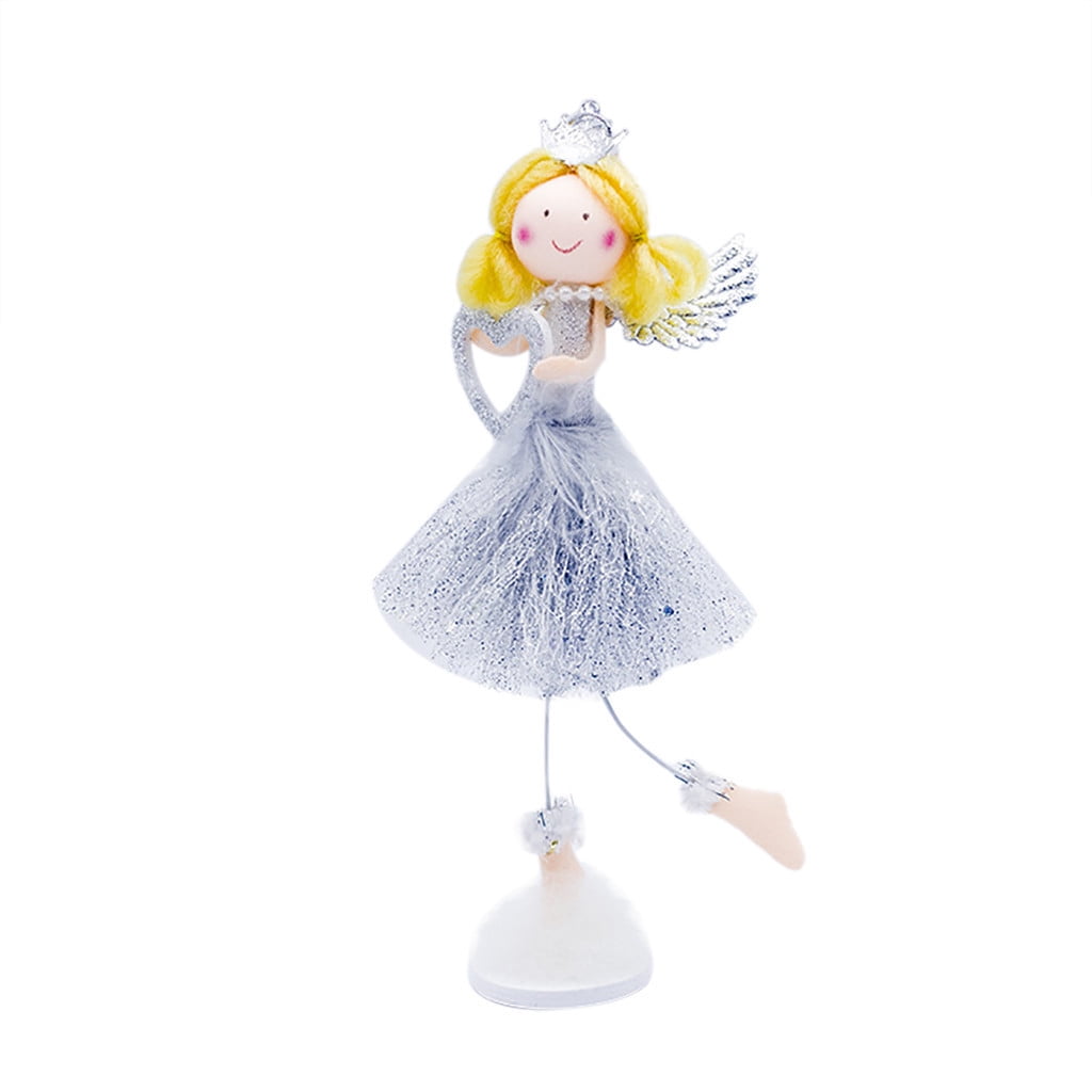 Toys and Hobbies Christmas Blonde Girl Angel Christmas Tree Topper Innovation Doll Decoration jieGorge Education Toy