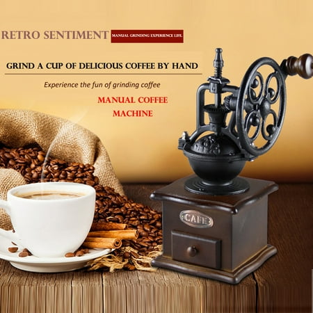 

〖TOTO〗Cooking Utensils Pressure Coffee Operated Trave Machine Retro Wheelhand Outdoor Kitchen，Dining & Bar