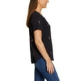 thumbnail image 2 of Vintage America Women's Flamingos Embroidered Relaxed Fit Tee Lightweight Cotton Blend T-Shirt, 2 of 6