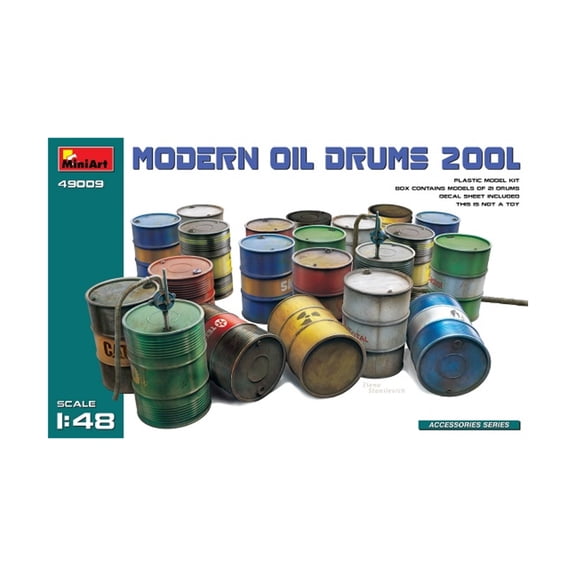 MiniArt Models Modern Oil Drums 200L New