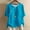 Z4-Blue, variant on Patlollav Plus Size Tops For Womens Summer Crew Neck Solid Casual Loose Linen Button Short Sleeve Blouse