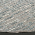 thumbnail image 2 of SAFAVIEH Abstract Elijah Striped Geometric Area Rug, Gray/Blue, 6' x 6' Round, 2 of 6