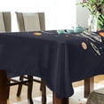 thumbnail image 5 of Yayeee Tablecloths 54" x 54" Rectangle Wrinkle Resistant Party Table Cover, Black Record, 5 of 8