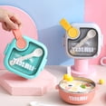 thumbnail image 2 of Esaierr Stainless Steel Baby Bowls Toddler Food Bowls Snack Container Cutlery with Lid, 2 of 7