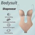 thumbnail image 2 of open back bodysuit anti slip shapewear, 2 of 5