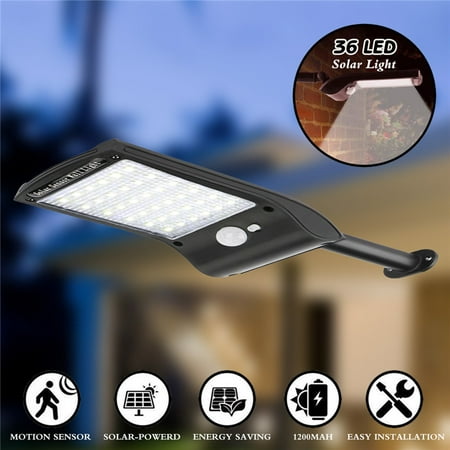 1/2/3/4Pcs 36 LED Super Bright Solar Lights Waterproof Outdoor Generation Solar Motion Sensor Security Lights Wireless Wall Lights with Rotatable Mounting Pole For Garden Driveway