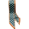thumbnail image 2 of Nvzi Pañuelo para el cuello con estampado de lunares y asa para bolso de mano de moda (verde), 2 of 3
