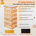 thumbnail image 3 of KFFKFF Bee Hive Langstroth Kit of 20 Deep Frames & 20 Medium Frames with Acrylic Windows, 3 of 9