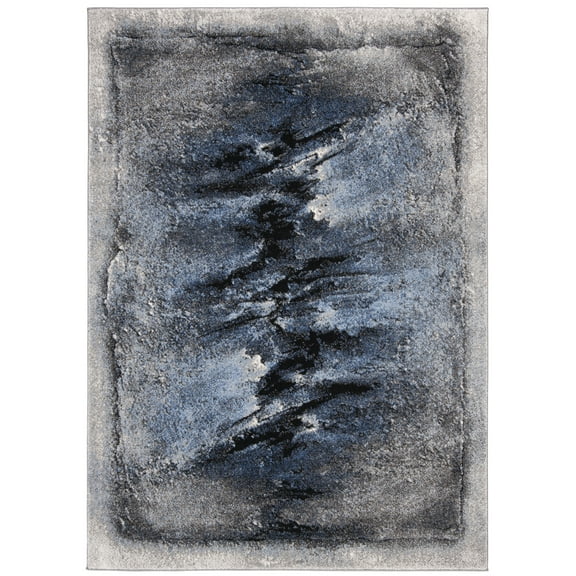 SAFAVIEH Spirit Kathleen Abstract Area Rug, Blue/Charcoal, 6'7" x 9'
