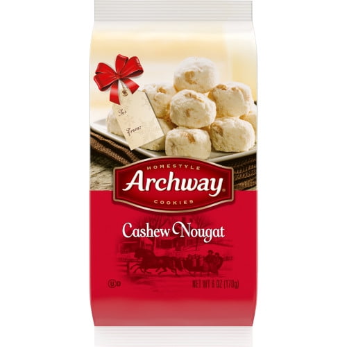 Archway Cookies, Cashew Nougat Cookies, 6 Oz - Walmart.com - Walmart.com