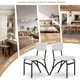 thumbnail image 3 of Kojooin Sillas de Comedor de Tela Boucle de Mediados de Siglo Patas de Metal Negro, Diseño Ergonómico y Cómodo para Uso en Cocina, Granja O Sala de Estar, 3 of 7