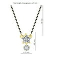 thumbnail image 2 of Efulgenz Indian Bollywood Traditional American Diamond CZ Mangalsutra Pendant Necklace Jewelry for Women, 2 of 3
