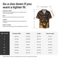 thumbnail image 2 of Cauagu Cool Black Gold Dragon Men's Short Sleeve Button Down Hawaiian Shirt for Men Bowling Shirts Casual Summer Beach Shirt,Small, 2 of 6