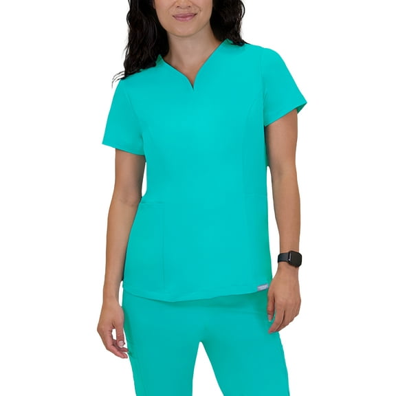 Doctor's Choice Elite -Rx Scrubs Women's Scrub Top Teal S - XXXL