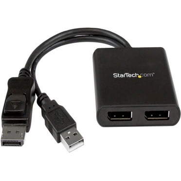 StarTech.com MSTDP122DP DisplayPort to DisplayPort Multi Monitor Splitter - 2-Port MST Hub - DP 1.2 to 2x DP MST Hub