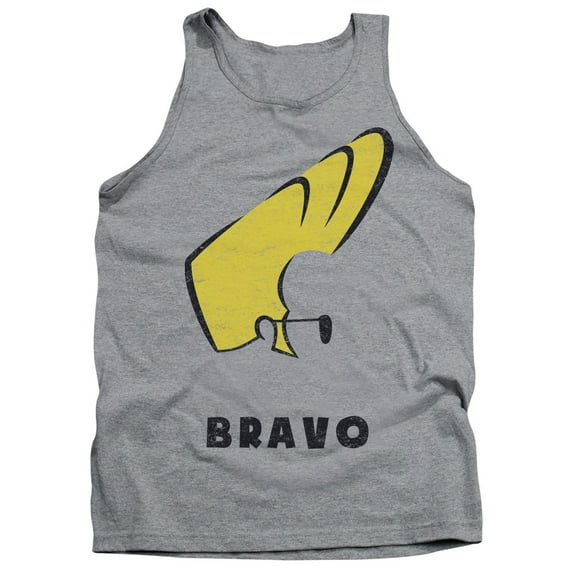 Johnny Bravo Johnny Hair Adult Tank Top Athletic Heather
