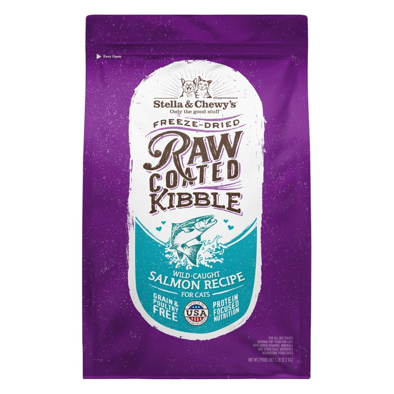 Stella & Chewy's Raw Coated Kibble, Wild Salmon, 5 lb photo 1