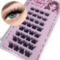 thumbnail image 2 of Self Adhesive Self Adhesive Eyelashes No Glue Needed Natural Wispy Press On Lashes Clusters Reusable Pre-Glued Eyelashes, 2 of 4