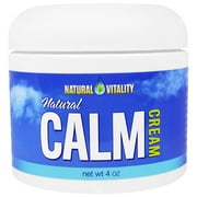 Natural Calm Cream 4 oz by Natural Vitality, Pack of 2