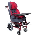thumbnail image 1 of Silla de Ruedas P.C.I | Carriola PCI, Marco de Aluminio, Respaldo Reclinable, Cinturón de Seguridad, Color Rojo, Soporta hasta 75 Kg, 1 of 9