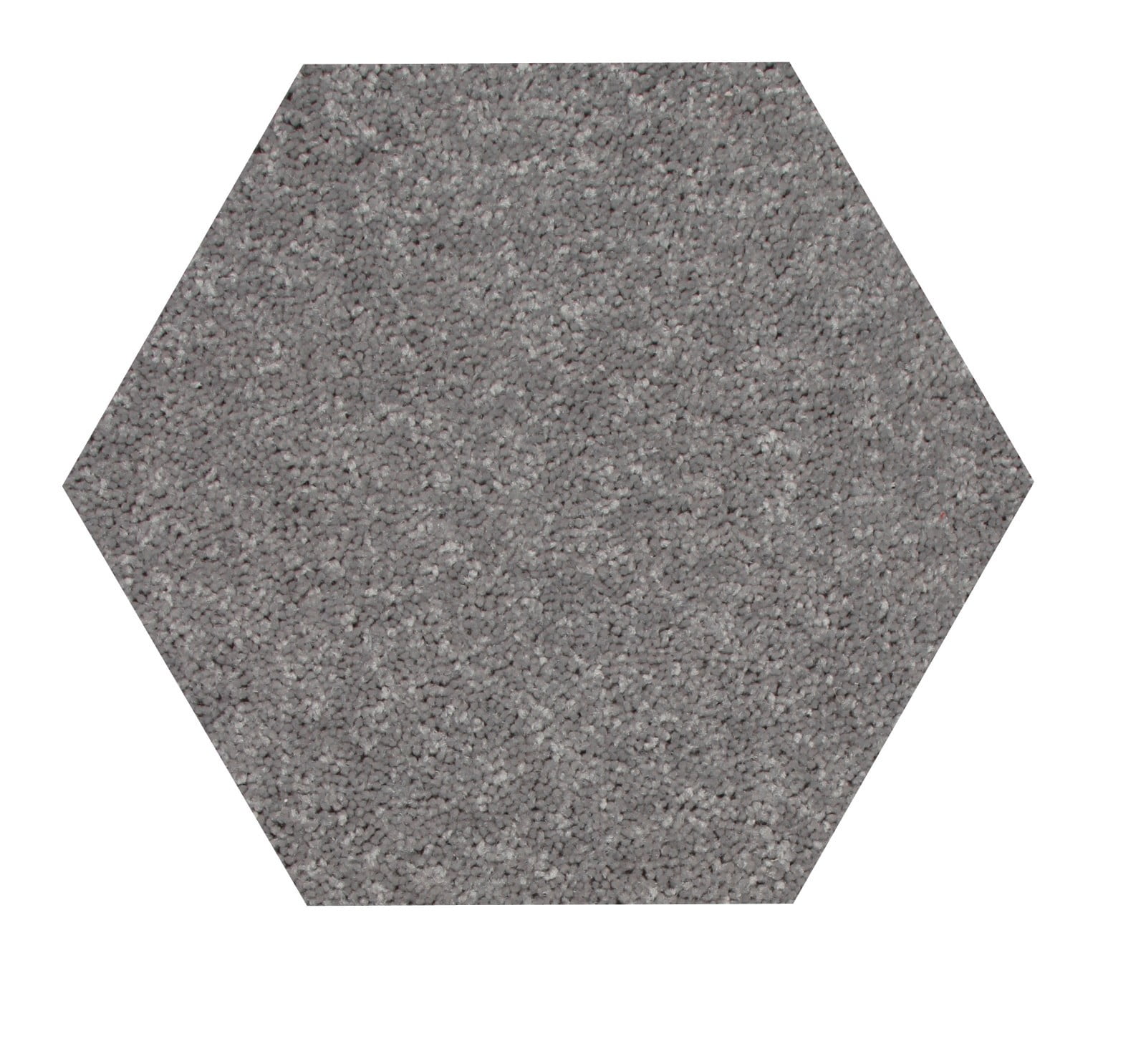 Home Queen Solid Color Grey 12' Hexagon Area Rug