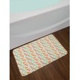 thumbnail image 2 of Bird Bath Mat, Colorful Interpretation of Flying Creatures Pattern Symbolizing Freedom, Plush Bathroom Decor Mat with Non Slip Backing, 29.5" X 17.5", Eggshell and Multicolor, by Ambesonne, 2 of 2