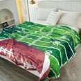 thumbnail image 3 of Gifts for Boys Girls Football Lovers, Football Throw Blanket Super Soft Flannel Travel Bed Sofa Blankets for Sport Fans Kids Adults, 50 × 60 inch, 3 of 6