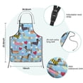 thumbnail image 7 of Colorful Funny Dachshund Kids Aprons for Girls and Boys,Adjustable Neck Strap Toddler Aprons for Kids Cooking Baking, 7 of 7