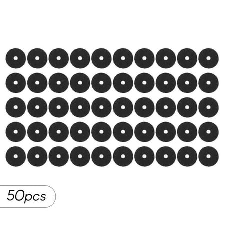 Dcenta 50pcs Guitar Strap Felt Button Washers Locks Blocks Guitar Parts Accessories