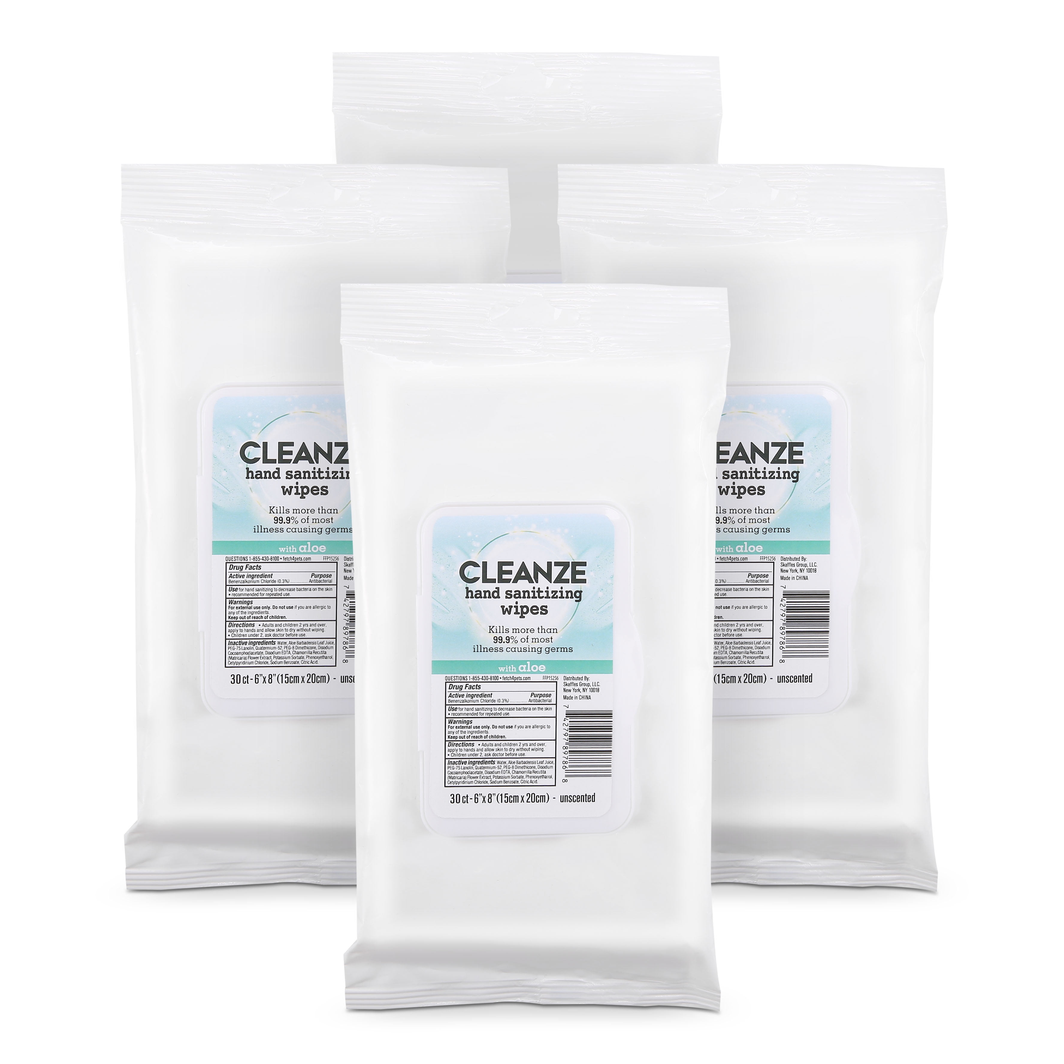 Cleanze Antibacterial Hand Wipes -120ct Bundle