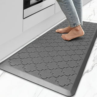 HappyTrends Kitchen Mat Cushioned Anti-Fatigue Kitchen Rug,17.3x39,Thick  Waterproof Non-Slip Kitchen Mats and Rugs Heavy Duty Ergonomic Comfort Rug  for Kitchen,Floor,Office,Laundry,Chocolate 17.3x39 -0.47 inch Chocolate 