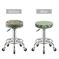 thumbnail image 6 of Lsque Daisy Plaid Green Round Bar chair cushion covers Velvet Fabric Premium Comfort Protects from Scratches and Stains for 14-17 Inch Chair- 14 inch, 6 of 7