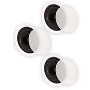 Theater Solutions TS80C In Ceiling 8" Speakers Surround Sound Home Theater 3 Speaker Set