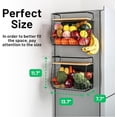 thumbnail image 5 of Magnetic Shelf for Fridge with Wood Lid, Fruit Potato and Onion Storage Bins, Pantry Organizers & Storage, Large Container Magnetic Spice Rack for Refrigerator, Kitchen Counter, Cabinet, 5 of 8
