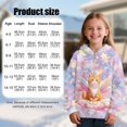 thumbnail image 7 of Pzuqiu Cat Hooded Sweatshirts for Girls Size 10-11 Comfortable Lightness Children's Long Sleeve Sweatshirt Practical Fall Outfits Fashion Clothing Versatile for Everyday Wear, 7 of 7