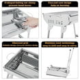 thumbnail image 5 of Grill Barbecue Portable BBQ Stainless Steel Folding BBQ Kabab Grill Camping Grill Tabletop Grill Hibachi Grill For Shish Kabob Portable Small Grill/ Stainless Steel Barbecue Grill (Family Package 1), 5 of 9
