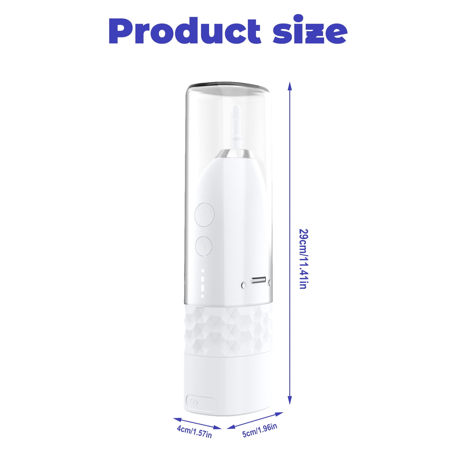 Vongem Portable Water flosser with Electric Toothbrush, 2 in 1 Oral Teeth Cleaning Kit, Electric Toothbrush and flosser Combo, Water Flosser for Travel and Home(White)