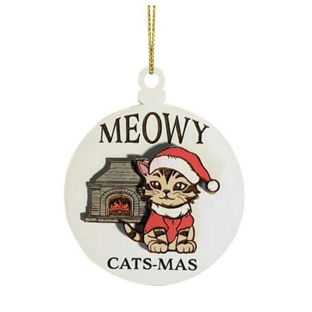 Christmas Hanging Pendant Letter Animal Curved Snowflake Festive Wooden Colorful Shape Clear Pattern Reusable Decoration Pendant