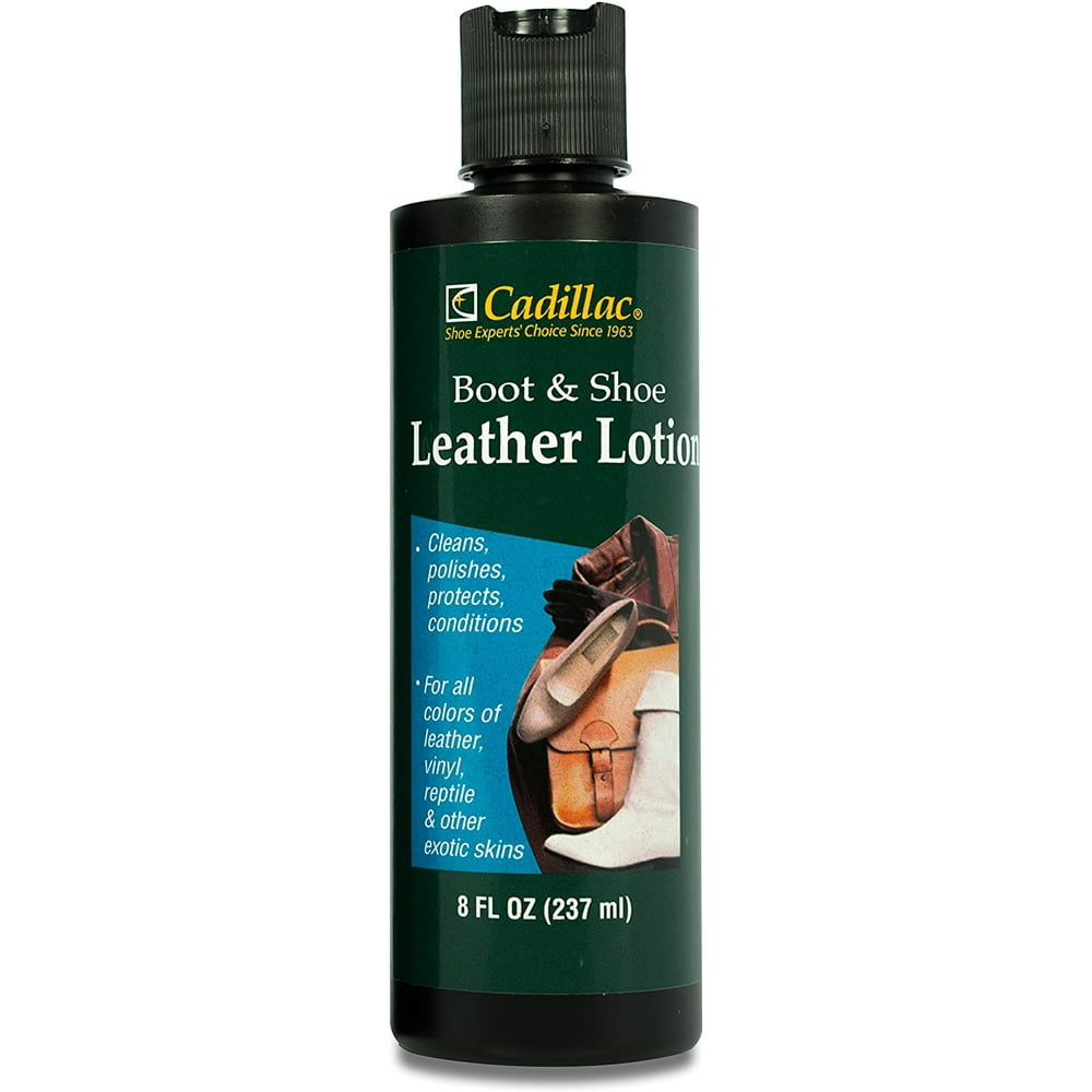 Cadillac Boot and Shoe Leather Conditioner and Cleaner Lotion 8 oz Conditions, Cleans