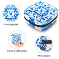 thumbnail image 3 of Flag of Israel Sanitary Napkin Storage Bag Period Purse Travel Security Pouch Small Treat Pouch 4.7x6.6x6.6 in Velvet Sponge Oxford Fabric Bag for Menstrual Pad Organization, 3 of 6
