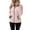 Pink, variant on Women's Full Zip Fleece Jacket, Stand Collar Plush Top, Long Sleeve Soft Outerwear, Lightweight Cardigan with Pockets, Casual Winter Coat, Autumn Comfort Wear Blue L
